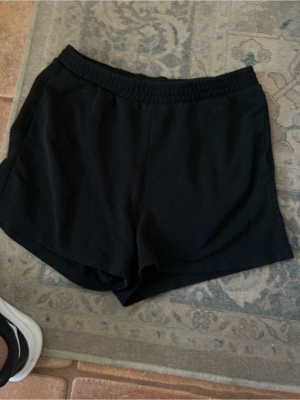 Black sweat shorts